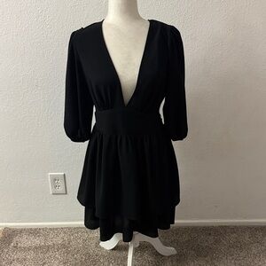 ASOS Design Black Long Sleeve Dress